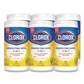 Cleaning & Janitorial Supplies | Clorox 01628 7 in. x 7.75 in. 1-Ply Bleach Free Disinfecting Cleaning Wipes - Crisp Lemon White (6/Carton) image number 0