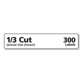 Office Jansan | Avery 02181 0.66 in. x 3.44 in. Mini-Sheets Permanent File Folder Labels - White (300/Pack) image number 3