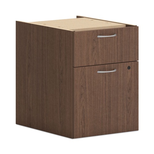Office Filing Cabinets & Shelves | HON HLPLPHBF.LSE1 15 in. x 20 in. x 20 in. 2-Drawers Left or Right Mod Support Pedestal - Sepia Walnut image number 0