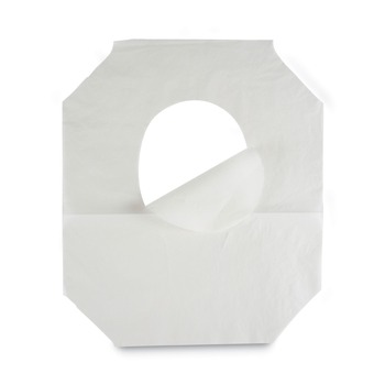 Boardwalk BWKK5000B 14.17 in. x 16.73 in. Premium Half-Fold Toilet Seat Covers - White (250/Sleeve, 20 Sleeves/Carton)