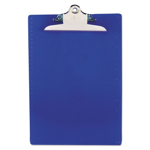 Mothers Day Sale! Save an Extra 10% off your order | Saunders 21602 1 in. Clip Capacity 8.5 in. x 11 in. Recycled Plastic Clipboard with Ruler Edge - Blue image number 0