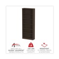 Office & Office Supplies | Alera ALEVA638232ES 31.75 in. x 14 in. x 80.25 in. Valencia Series 6-Shelf Bookcase - Espresso image number 7