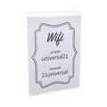  | Universal UNV76882 8.5 in. x 11 in. Vertical Wall Mount Sign Holder - Clear (12/Pack) image number 2