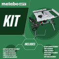 Metabo HPT C10RJSM 15 Amp 10 in. Corded Table Saw with Fold and Roll Stand image number 1