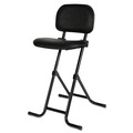 Office Jansan | Alera ALECS612 27.5 in. Seat Height IL Series Height-Adjustable Folding Stool Supports Up to 300 lbs. - Black image number 1