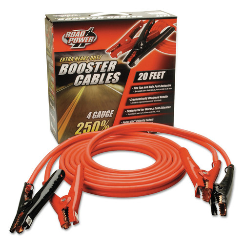 Jumper Cables and Starters | Coleman Cable 086600104 20 ft. 4 ga, 500 amp Black Auto-Booster Cables image number 0