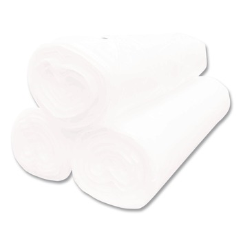 GEN H386017N 38 in. x 58 in. 60 gallon 17 mic Interleaved Roll High Density Can Liners - Natural (200/Carton)