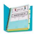 Office & Office Supplies | C-Line 07650 11.5 x 10 5-Tab Index Dividers with Multi-Pockets - Assorted (1-Set) image number 1