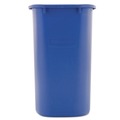 Trash Cans | Rubbermaid Commercial FG295673BLUE 28.13 qt. Rectangular Plastic Deskside Recycling Container - Medium, Blue image number 2