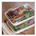Food Trays, Containers, and Lids | Eco-Products EP-SCRC24LID 5.84 x 8.76 x 1.37 WorldView RPET Plastic Rectangular Lids - Clear (400/Carton) image number 5