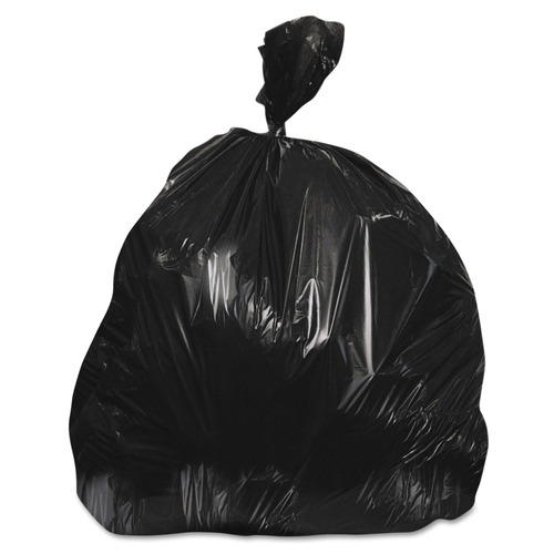 Just Launched | Heritage X7258AK 55 Gallon 1.5 mil 36 in. x 58 in. Low-Density Repro Can Liners - Black (100/Carton) image number 0