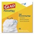 Trash Bags | Glad 78526 Tall 13 gal. 24 in. x 27.38 in. Kitchen Drawstring Trash Bags - Gray (100 Bags/Box, 4 Boxes/Carton) image number 1