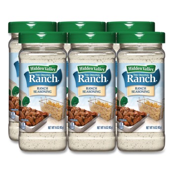 Hidden Valley 16 oz. Bottle The Original Ranch Dry Seasoning - Original Ranch (6/Carton)