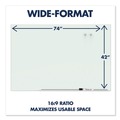 Office & Office Supplies | Quartet G7442E Element Aluminum Frame 74 in. x 42 in. Glass Dry-Erase Board - White/Silver image number 3