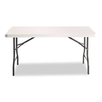 Iceberg 65213 60 in. x 30 in. x 29 in. IndestrucTable Industrial Rectangular Folding Table - Platinum
