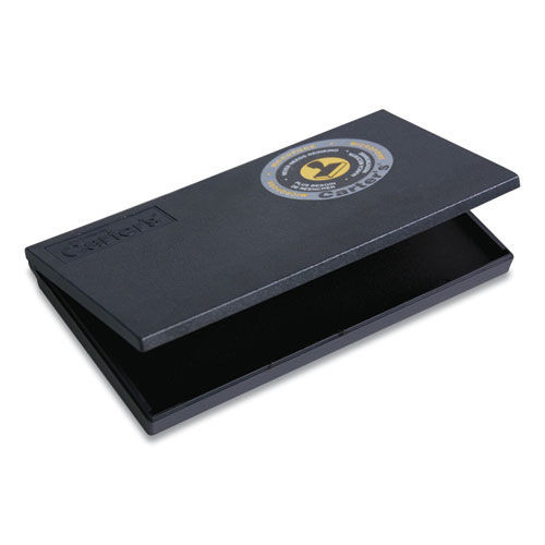 Office Jansan | Carter's 21282 6.25 in. x 3.25 in. Pre-Inked Micropore Stamp Pad - Black image number 0