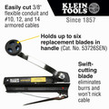 Cable and Wire Cutters | Klein Tools 53725 BX and Armored Cable Cutter image number 6