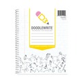 Notebooks & Pads | Roaring Spring 11101 10.75 in. x 8.75 in. 50-Sheets 1-Subject Wide/Legal Rule DoodleWrite Notebooks - White Cover (24/Carton) image number 0