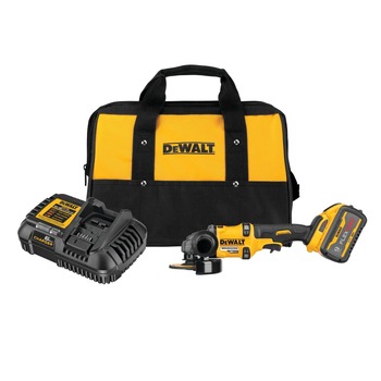 POWER TOOLS | Dewalt DCG418X1 FLEXVOLT 60V MAX Brushless Lithium-Ion 4-1/2 in. - 6 in. Cordless Grinder Kit with Kickback Brake and (1) 9 Ah Battery