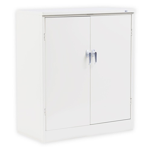  | Alera CM4218PY 36 in. x 42 in. x 18 in. Assembled Storage Cabinet with Adjustable Shelves - Putty image number 0