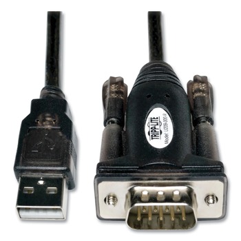 Tripp Lite 5 ft. USB-A to Serial Adapter Cable - Black