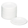 Bulk Savings Pricing 2 | Tablemate 7644WH 7 in. Diameter Plastic Dinnerware Plates - White (125/Pack) image number 1