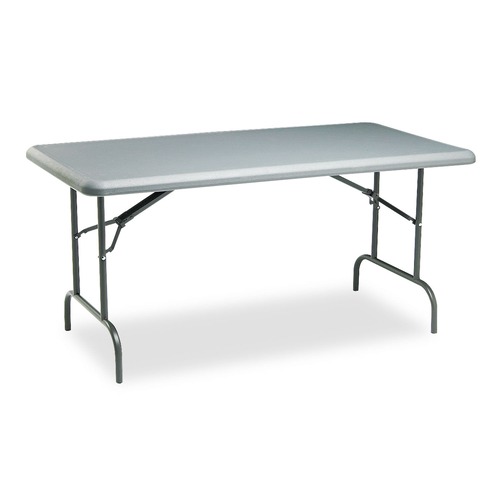  | Iceberg 65217 IndestrucTable 60 in. x 30 in. x 29 in. Industrial Folding Table - Charcoal image number 0