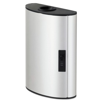 Durable 54-Key 11.75 x 4.63 x 15.75 Brushed Aluminum Key Box Plus - Silver