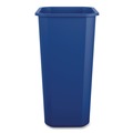 Trash & Waste Bins | Boardwalk TCIND1012BLR 10 Gallon Polypropylene Recycling Container - Blue image number 1