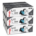 Facility Maintenance & Supplies | WypAll KCC 05740 L40 Pop-Up Box 9.8 in. x 16.4 in. Towels - Blue (9 Boxes/Carton, 100/Box) image number 0