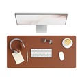Desk Accessories & Office Organizers | Smead 64827 36 in. x 17 in. Vegan Leather Desk Pads - Brown image number 5