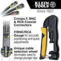 Crimpers | Klein Tools VDV211-063 Heavy-Duty Multi-Connector Compression Crimper image number 1