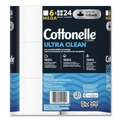 Cleaning Cloths | Cottonelle 55699 Ultra CleanCare 1-Ply Septic Safe Mega Rolls Strong Tissue Toilet Paper - White (36/Carton) image number 2