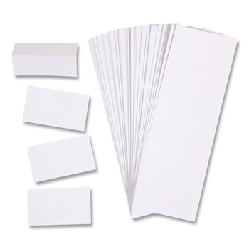 U Brands 3 in. x 1.75 in. Data Card Replacement - White (500/Pack)
