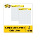 Office Jansan | Post-it Easel Pads Super Sticky 560 25 in. x 30 in. Quadrille Self Stick Easel Pads - White (2/Carton) image number 5