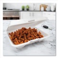 Food Trays, Containers, and Lids | Dart 205HT1 6.4 in. x 9.3 in. x 2.9 in. Foam Hinged Lid Containers - White (200/Carton) image number 6