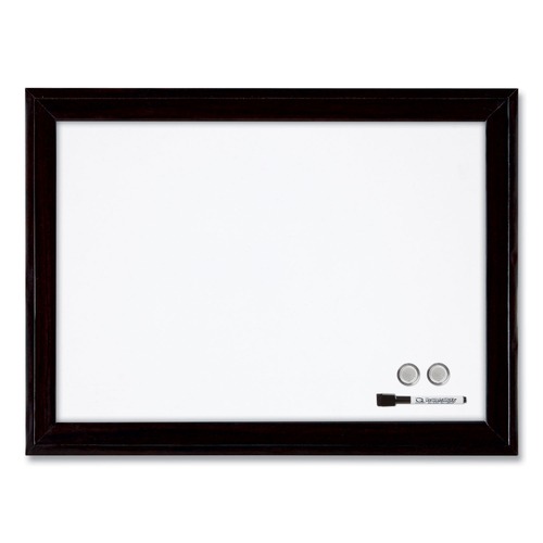White Boards | Quartet 79282 23 x 17 Home Decor Magnetic Dry Erase Board - White Surface/Black Wood Frame image number 0
