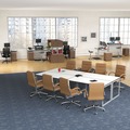 Office Desks & Workstations | Alera ALELSHH60WA Open Office Desk Series 59 in. x 15 in. x 36.38 in. Hutch - Modern Walnut image number 4