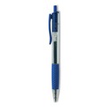  | Universal UNV39913 0.7 mm. Medium Comfort Grip Retractable Gel Pen - Blue Ink, Clear/Blue Barrel (1-Dozen) image number 0
