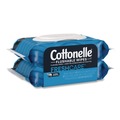 Toilet Paper | Cottonelle 35970 Fresh Care 1-Ply 3.73 in. x 5.5 in. Flushable Cleansing Cloths - White (8/Carton) image number 2