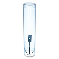 Food Service | San Jamar C3260TBL Pull-Type Water Cup Dispenser for 12 oz Cups - Large/Translucent Blue image number 1