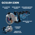 Chop Saws | Factory Reconditioned Bosch GCS18V-230N-RT 18V Lithium-Ion Brushless 9 in. Cordless Cutoff Saw (Tool Only) image number 1