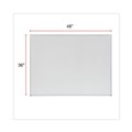 Office & Office Supplies | Universal UNV43624 48 in. x 36 in. Melamine Dry Erase Board with Aluminum Frame - White Surface image number 2