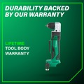 Right Angle Drills | Metabo HPT DN18DSLQ4M 18V Li-Ion 3/8 in. Angle Drill (Tool Only) image number 10