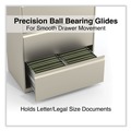 Office Jansan | Alera 25482 30 in. x 18.63 in. x 52.5 in. Legal/Letter-Size 4-Drawer Lateral File - Putty image number 8