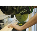Miter Saws | Hitachi C12RSH 12 in. Sliding Dual Compound Miter Saw with Laser Marker image number 3
