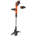 String Trimmers | Black & Decker LSTE525 20V MAX 2-Speed EASYFEED Lithium-Ion 12 in. Cordless String Trimmer/ Edger Kit (1.5 Ah) image number 1