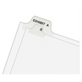 | Avery 11376 11 in. x 8.5 in. 27-Tab Preprinted Legal Exhibit Bottom A to Z Tab Index Dividers - White (1-Set) image number 5