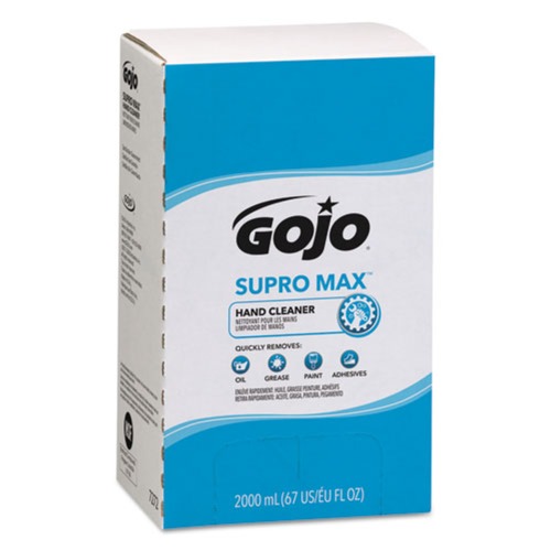 Cleaning & Janitorial Supplies | GOJO Industries 7272-04 SUPRO MAX Unscented 2000 mL Hand Cleaner Refill for PRO TDX Dispenser (4/Carton) image number 0