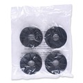 Office Jansan | Alera ALESW590004 5 in. Wheel Grip Ring Stem Optional Casters for Wire Shelving - Black (4/Set) image number 2